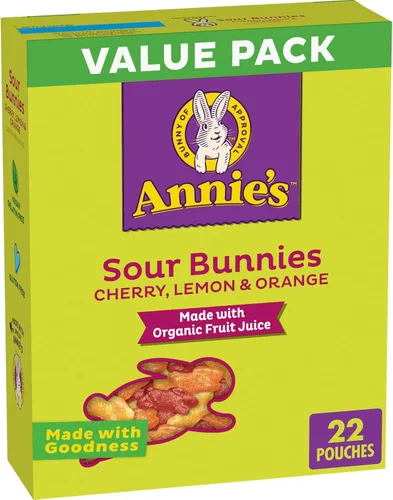 Vista 13 de Bocadillos Orgánicos Building Blocks de Annie's con Sabor a Fruta, Sabores de Frutas Variados, Sin Gluten, 10 Bolsas, 7 oz Formas de bloques