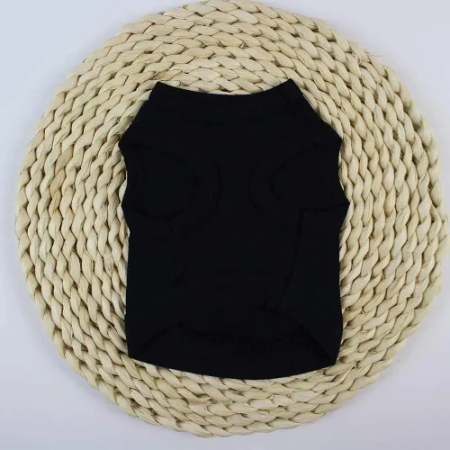 Vista 4 de Camisetas sin mangas de verano para mascotas, chaleco suave, transpirable, camisas para cachorros, ropa estampada linda, ropa de cosplay