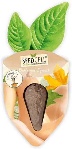 Vista 4 de Kit de vainas de semillas VegTrug - Parche de vegetales, semillas no transgénicas con vainas de semillas completamente biodegradables, contiene