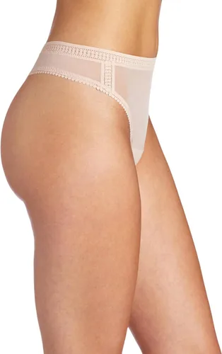 Vista 2 de OnGossamer Tanga de malla de corte alto para mujer