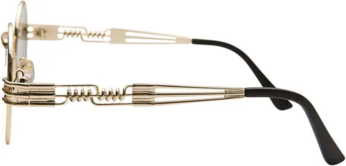 Vista 72 de Dollger Gafas de sol redondas Steampunk con marco de metal
