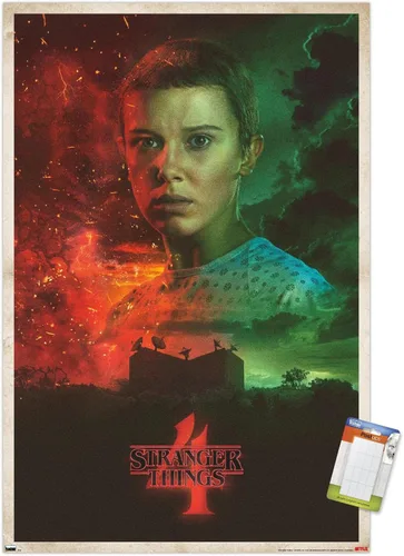 Vista 10 de Trends International Netflix Stranger Things: Season 4 - Póster de pared de once hojas, 14.725 x 22.375 pulgadas, versión enmarcada de madera