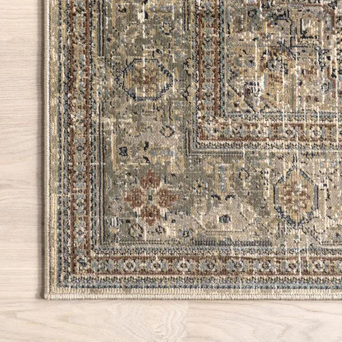 Vista 5 de nuLOOM Carol - Alfombra tradicional de medallón, 12 x 15 pies, color beige