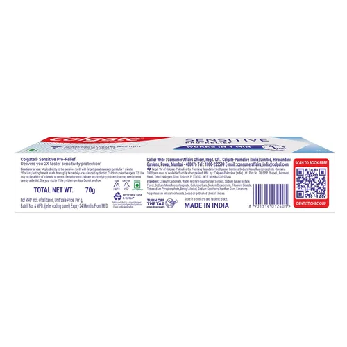 Vista 10 de Colgate Pasta de dientes Sensitive Plus - 2.47 oz (Sensibilidad)