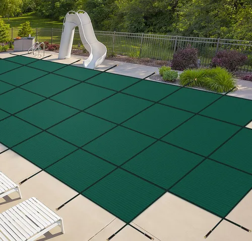 Vista 9 de iCOVER Cubierta de seguridad para piscina interior, 20x40 pies rectangular, cubierta de seguridad de invierno para piscinas interiores, cubierta