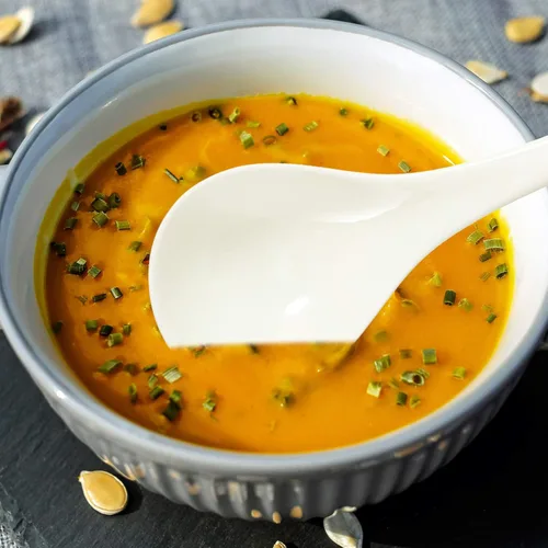 Vista 7 de Hemoton Paquete de 2 cucharas grandes de cerámica asiática para sopa de porcelana profunda de alta resistencia con mango largo de 10.43 pulgadas