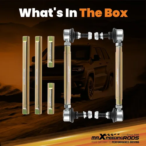 Vista 9 de maXpeedingrods Barras de Esfuerzo Laterales Ajustables Delanteras para BMW Serie 3 E36 E46 M3 E90 E91 E92 E93, Kit de Suspensión de Barras
