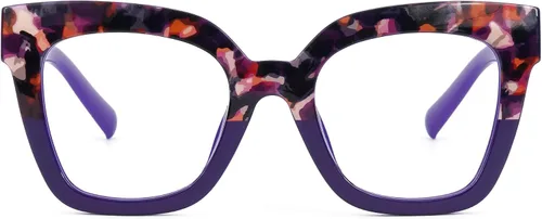 Vista 49 de Zeelool Gafas de luz azul para mujer de moda de tira cuadrada de moda gafas de computadora gafas antifatiga ocular Malcolm JGA000269-22B