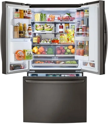 Vista 7 de Refrigerador inteligente de profundidad InstaView™ Door-in-Door® habilitado para wi-fi de 24 pies cúbicos con máquina Craft Ice™