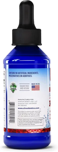Vista 2 de Silver Biotics Liquid 30 PPM patentado Multivalent SilverSol Technolology Bio-Hacking Inmune Building Natural Support Gotero de 4 onzas