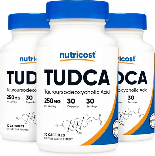 Vista 8 de Nutricost Tudca 250 mg, 30 cápsulas (ácido taursodesoxicólico) - Sin gluten, sin OMG