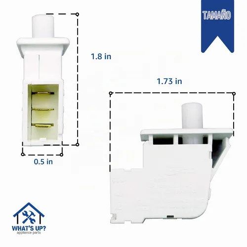 Vista 4 de [¿Qué pasa?] DC64-00828B Parte de repuesto para interruptor de puerta de secadora Samsung compatible DC64-00828A PS4210964 2071594 AP4578931