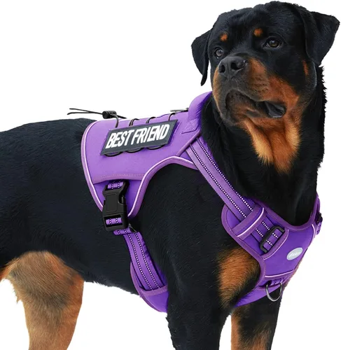 Vista 51 de Auroth - Arnés táctico para perros pequeños y medianos, sin tirones, arnés ajustable para mascotas, reflectante, K9, entrenamiento, trabajo