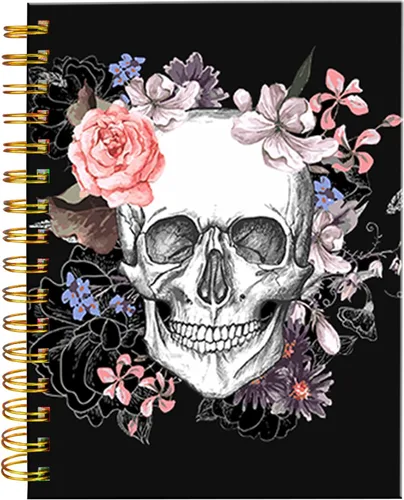 Vista 6 de Cuaderno de espiral iampanda, encuadernación fuerte de doble alambre con papel premium para mujeres, 60 hojas A5, cuaderno/diario rayado