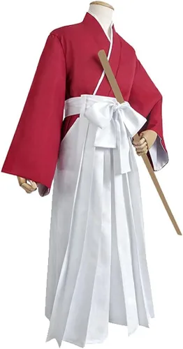 Vista 6 de Kendo Hakama Aikido - Disfraz de samurái japonés de judo de algodón para artes marciales uniforme Kendogi kimono pantalón profesional