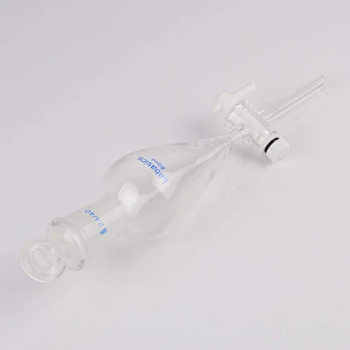 Vista 6 de Labasics Embudo separador cónico de vidrio borosilicato 2.0 fl oz con llave de paso de PTFE, 2.0 fl oz