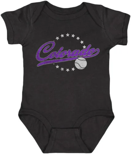 Vista 34 de Body para niños de estilo retro vintage para fanáticos del béisbol Arizona - Negro