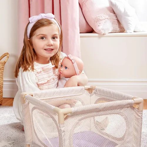 Vista 3 de LullaBaby Baby Doll Nursery Playset with 14-Inch Doll, Stroller