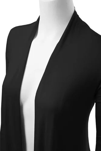 Vista 6 de Cárdigan de manga larga para mujer (S-2X, fabricado en Estados Unidos)