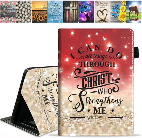 Vista 19 de Funda para tableta Amazon Fire Max 11 (11 pulgadas, 13ª generación, versión 2023), funda de piel sintética con ranura para tarjeta y apagado Retro