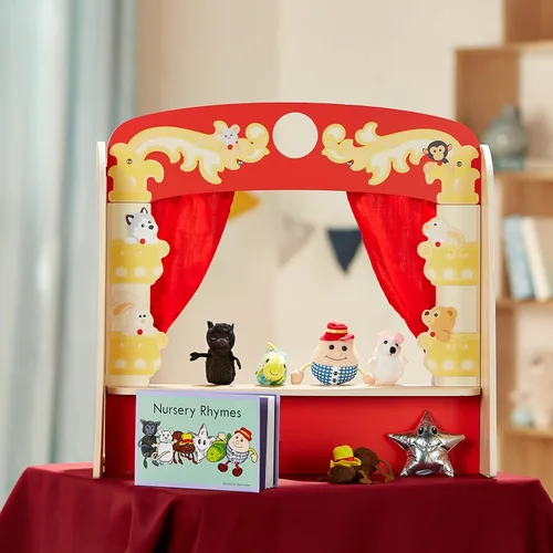 Vista 8 de The Puppet Company Juego de historias tradicionales para niños, libro de rimas y marionetas de dedo
