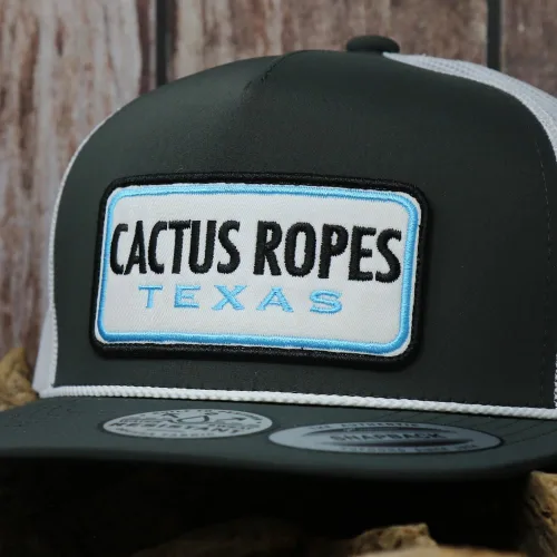 Vista 45 de HOOEY Adjustable Snapback Trucker Hat with Cactus Ropes Logo
