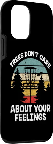 Vista 3 de Funda para iPhone 12 mini Trees Dont Care About Your Feelings Disc Golf Player Case