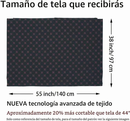 Vista 2 de Master FAB - Tela de algodón de The Yard para coser, diseño moderno para bricolaje, con estampado floral, lavable; 1 pieza de ancho completo que se