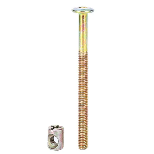 Vista 5 de Tornillo de muebles M6, tornillos de cabeza hexagonal para cuna, literas y sillas (3.937 in)
