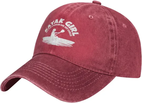 Vista 2 de NVJUI JUFOPL Sombrero de kayak para mujer, gorra de béisbol ajustable lavada para kayak