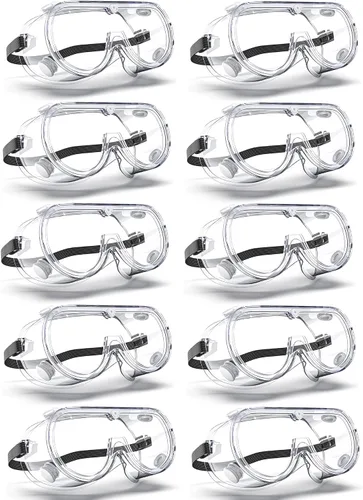 Vista 10 de Gafas de seguridad antivaho con ventilación indirecta para laboratorio sobre lentes