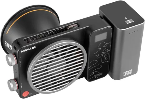 Vista 5 de Zhiyun MOLUS X100 PRO 100w COB LED luz de video, luz de cámara bicolor 2700K-6500K con aplicación Bluetooth Control de brillo Iluminación continua