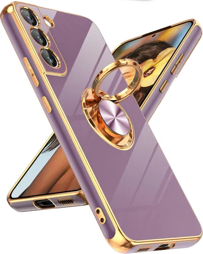 Vista 33 de LeYi Funda para teléfono Galaxy A12: con protector de pantalla de vidrio templado [paquete de 2] Soporte de anillo giratorio de 360°, soporte Rosa