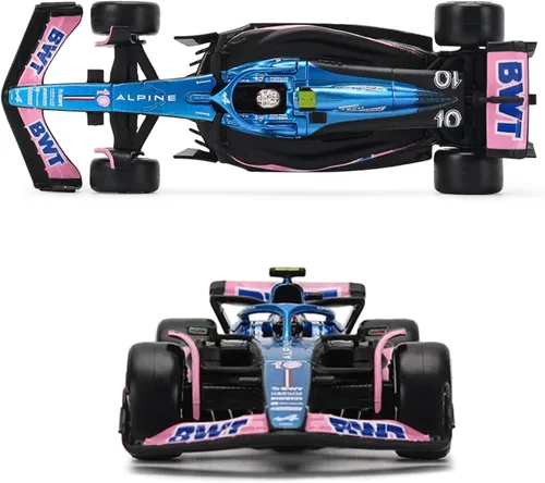Vista 6 de HTLNUZD Bburag 1/43 2023 F1 Team A523#10 P.Gasly - Modelo de coche de carreras para adultos BWT-Alpine DieCast de aleación para adultos