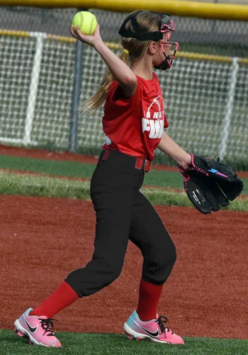 Vista 3 de Pantalón de béisbol para niñas Stelle, pantalones de softball para niñas, pantalones de béisbol para niños, pantalones de fastpitch con bolsillos