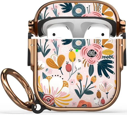 Vista 28 de Maxjoy Funda para AirPods 3 con cerradura, funda protectora rígida de 3ª generación para AirPod de 3ª generación para mujeres y hombres con llavero