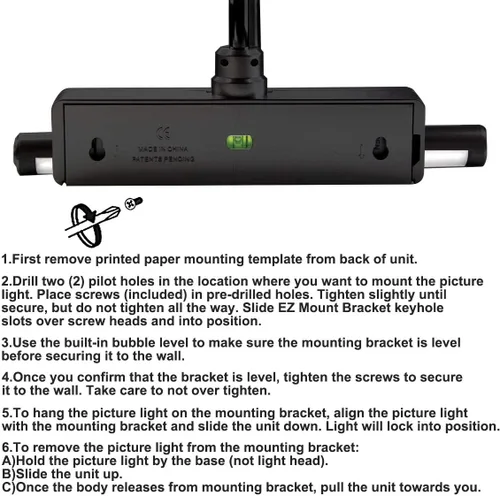 Vista 7 de BIGLIGHT - Luz LED inalámbrica a pilas para cuadros, con control remoto, cabezales de luz giratorios con 3 modos de iluminación; lámpara