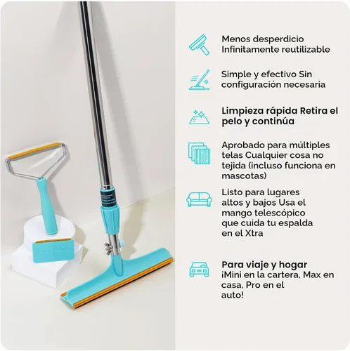 Vista 2 de Uproot Clean Set: Pro & Mini Herramientas de Depilación de Mascotas Pro + Mini + Xtra