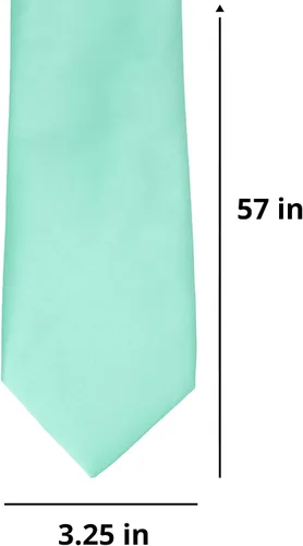 Vista 153 de tiemart Corbata de color sólido para hombre Longitud estándar
