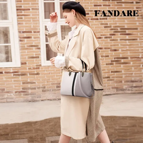 Vista 3 de FANDARE Elegante bolso de mano para mujer, impermeable, de piel sintética