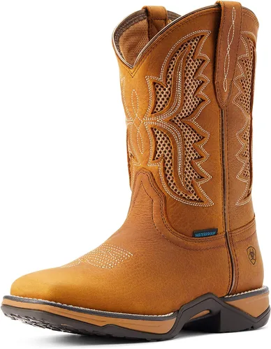 Vista 35 de ARIAT R.e.a.l. - Jeans elásticos de tiro medio para mujer Álamo Marrón/Gris Piedra