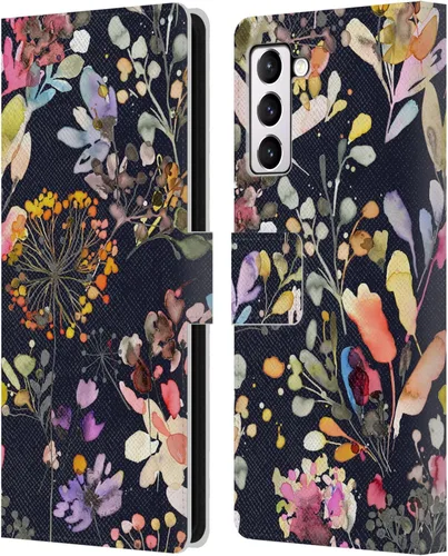 Vista 154 de Head Case Designs Officially Licensed Ninola Beige Wild Grasses Leather Wallet Case Compatible with Samsung Galaxy A07 4G