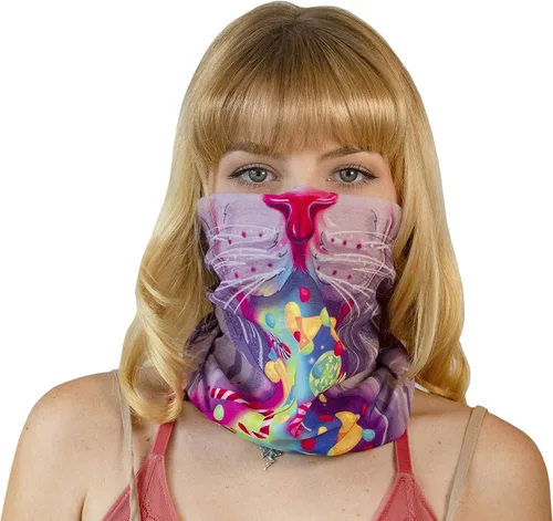 Vista 2 de Máscara facial sin costuras, estilo ligero multiusos y protección
