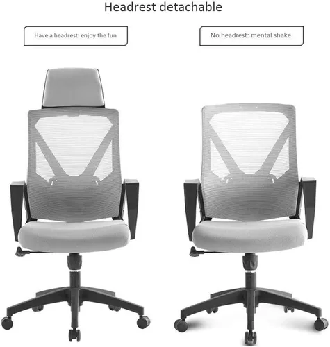 Vista 2 de 2020 Design All mesh Full Fabric Multifunctional Comfortable Ergonomic Office Chair(Black)