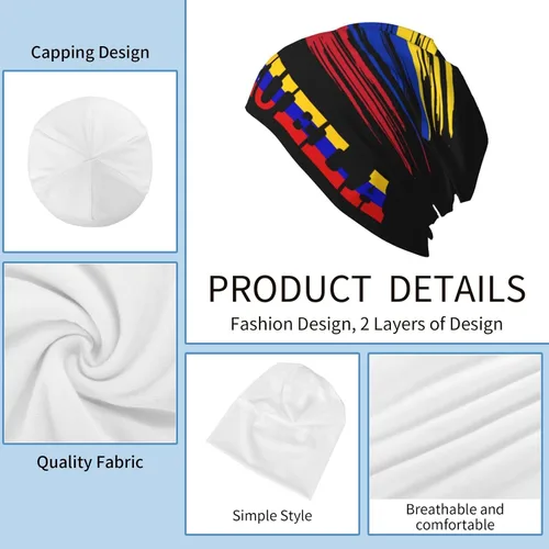 Vista 4 de Gorro para hombre y mujer, elástico, para invierno, cálido, suave, ligero, para correr