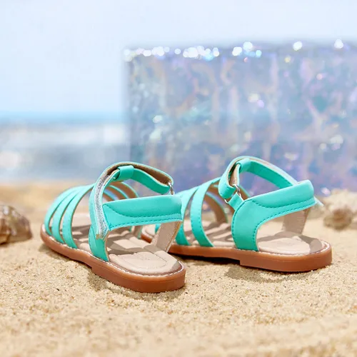 Vista 202 de THEE BRON Sandalias cómodas para niñas, zapatos para niños, sandalias rellenas