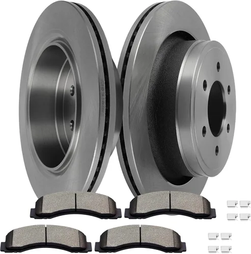 Vista 23 de SCITOO Kit de freno delantero Rotores de freno delantero y pastillas de freno de cerámica para Acura RSX 2003-2006