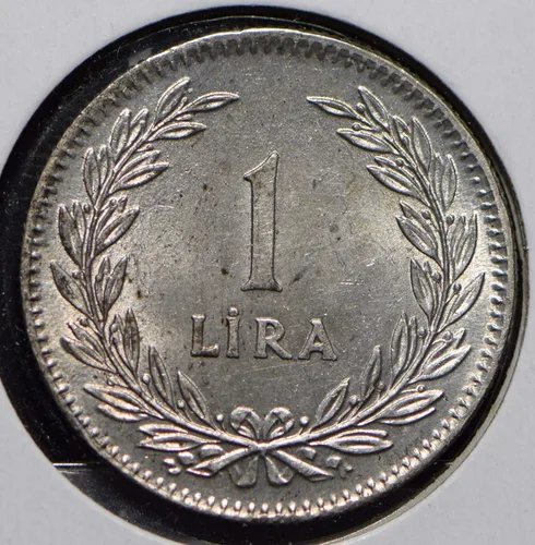 Vista 2 de Moneda Coleccionable Turquía 1948 Lira 290131