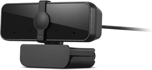 Vista 7 de Webcam HD 1080p Lenovo (300 FHD) - Negra con ángulo amplio de 95°, rotación y inclinación de 360°, micrófonos duales, obturador de privacidad