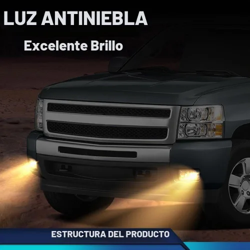Vista 2 de PIT66 Tapas de parachoques y luces antiniebla, compatibles con Chevy Silverado 1500 07-13 Tapas de parachoques y luces antiniebla, compatibles